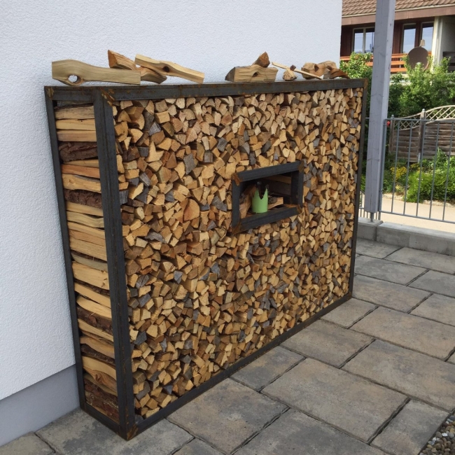 Holzlagergestell 200 cm x 35 cm x 150 cm